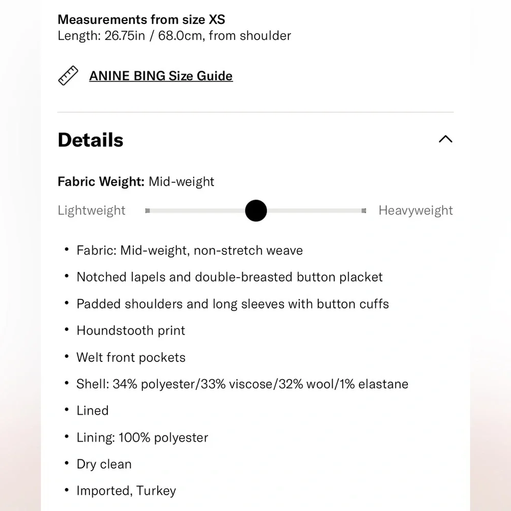 Anine Bing Brown Checkered Blazer - Picture 11 of 11